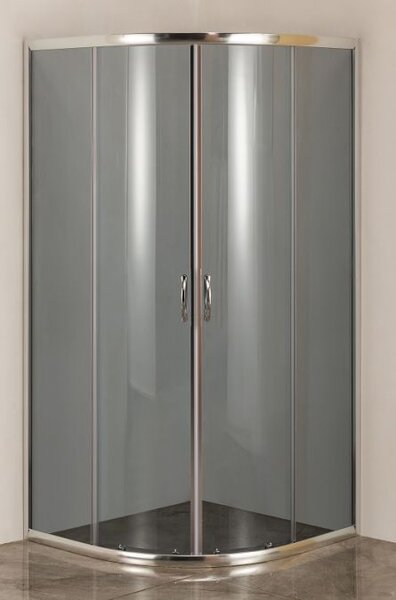 Vand cabina de dus semirotunda, L.80xL.80xH.180 cm